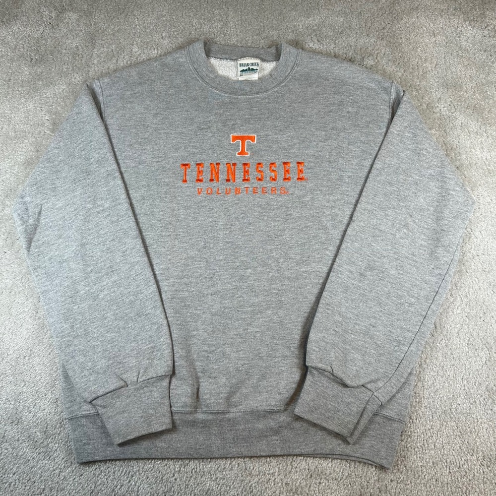 Vintage 90s Tennessee Volunteers Sweatshirt Mens Medium Gray Embroidered NCAA
